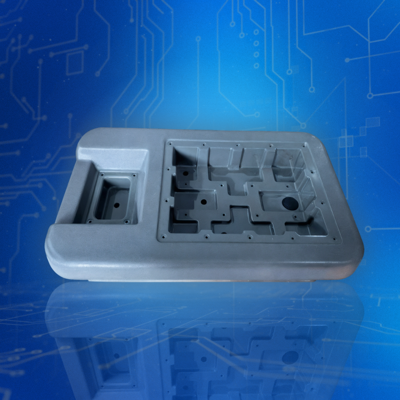 Khay nhựa – Đế lắp đặt thiết bị điện cho xe cung cấp thực phẩm lưu động